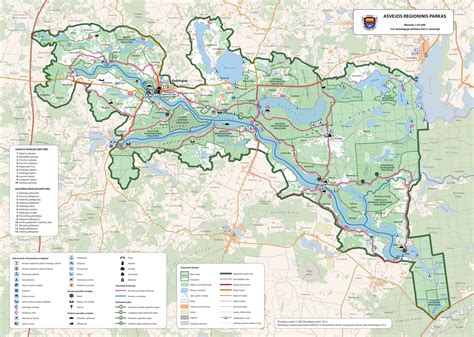 Žemėlapis, rodantis regioninio parko ir Akvilės šaltinio vietą Lietuvoje