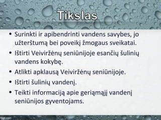 Vandens kokybės tyrimas