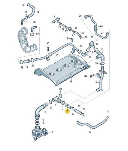 Audi A4 B6 PCV vožtuvas ir žarnelės