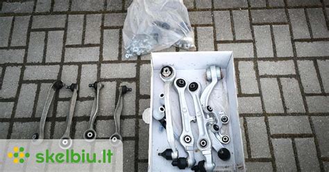 Audi A4 B6 priekinės pakabos elementai