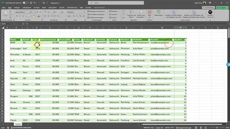 Excel lentelės duomenų rūšiavimas