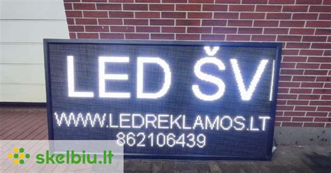 LED apšviestos reklamos dėžutės