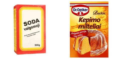 Kepimo soda ir vanduo sudaro pastą