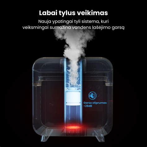 Oro drėkintuvo su filtru veikimo schema