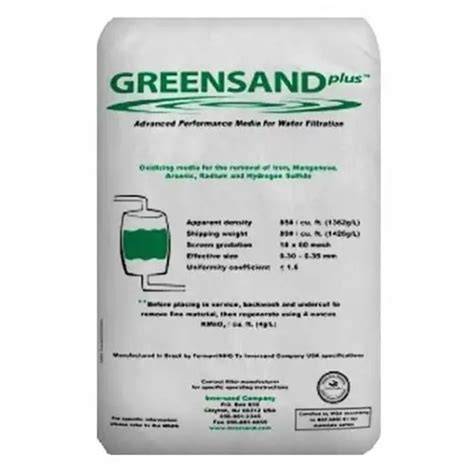 greensand oksidacijos užpildas filtrui