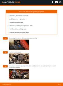 Oro srauto matuoklės (MAF) schema automobilyje