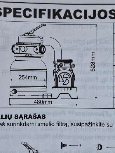 Cinkuotas dvikameris smėlio filtras