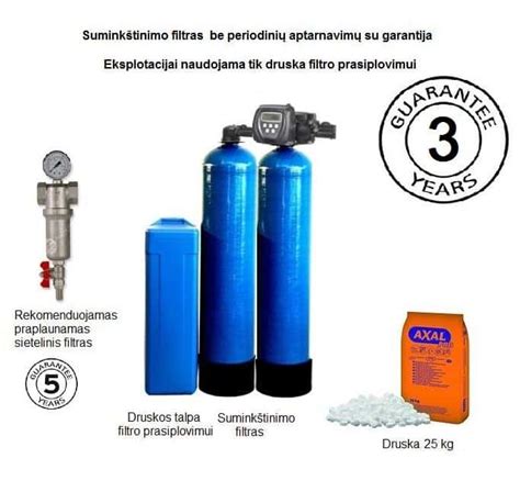 Vandens minkštinimo filtro naudos