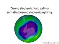 Saugos simbolis, perspėjantis apie ozono pavojų