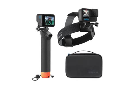GoPro priedų lentyna parduotuvėje