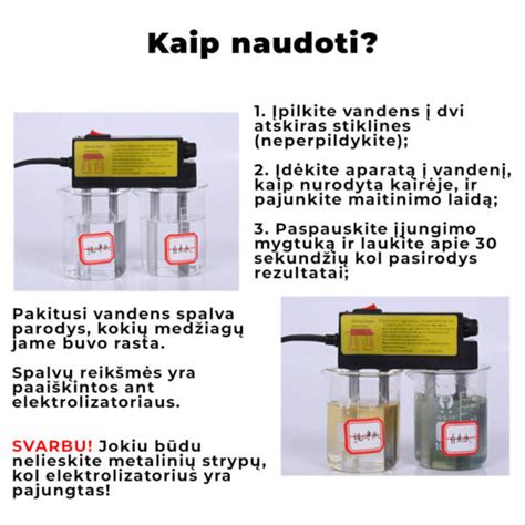 vandens kokybės testas baseine