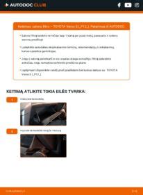 automobilio salono filtro keitimo vieta