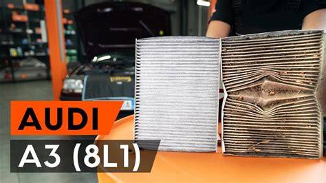 Audi A3 salono filtro vieta (po prietaisų skydeliu)