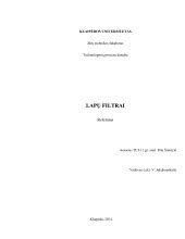Scheminė automatinio lapų filtro darbo schema