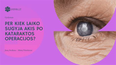 Kataraktos operacijos schematinis vaizdas