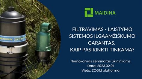 Drėkinimo sistemos filtras