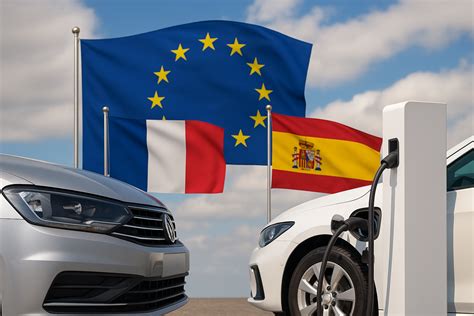 Istorinė nuotrauka, vaizduojanti ankstyvuosius dyzelinius automobilius ir taršos simbolius