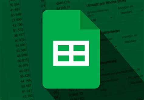 Google Sheets lentelės su duomenimis