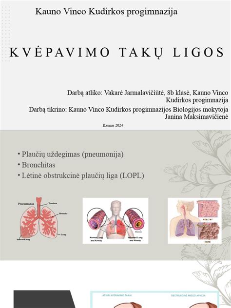 Schematinis kvėpavimo takų pažeidimo vaizdas