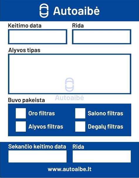 Alyvos keitimo lipdukas
