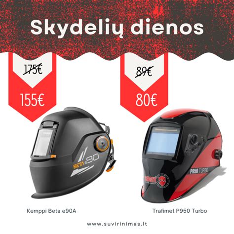 suvirinimo skydelių tipai