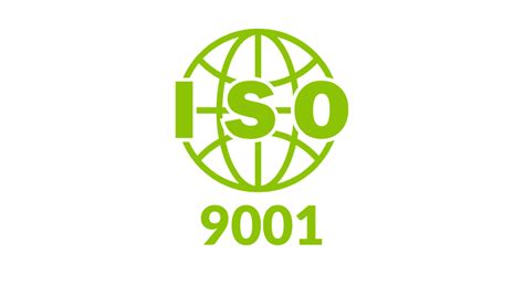 Nuotrauka, vaizduojanti ISO 9001 sertifikato logotipą