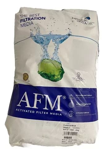 AFM filtro granulės