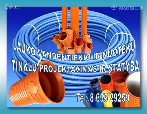 Vandentiekio ir nuotekų tinklų klojimas