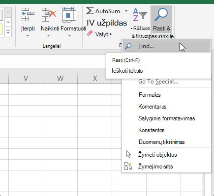 Excel teksto filtras prasideda raide