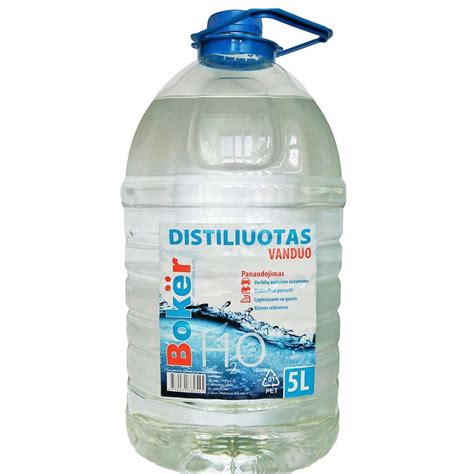 distiliuotas vanduo pakuotės skirtumai