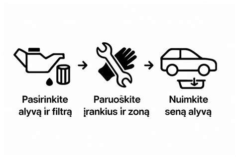 geografinis išdėstymas, alyvos keitimas proceso schema
