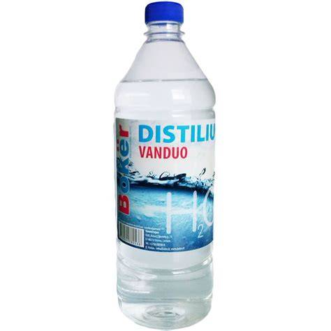 distiliuotas vanduo ir hidrolatas vizualizacija