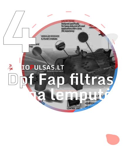 Simbolis, rodantis DPF filtro problemą