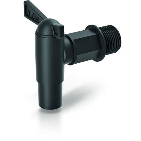 T formos elementas ir čiaupas vandens tiekimui į filtrą