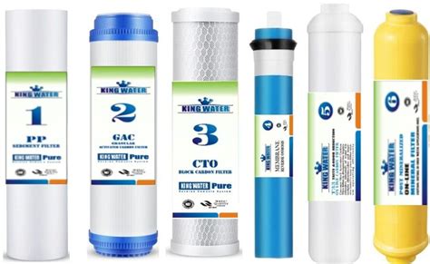 įvairių tipų kasetinių vandens filtrų kasetės