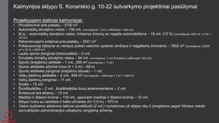 sklypo planavimas ir atstumų žymėjimas