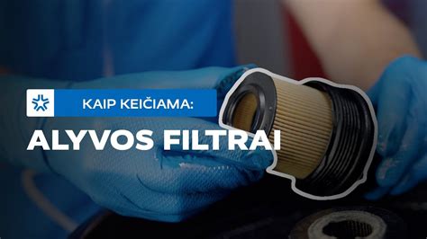 Vaizdinė instrukcija, kaip pakeisti alyvos filtrą
