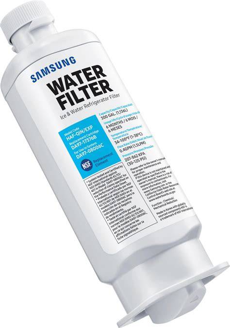 samsung vandens filtro kodai