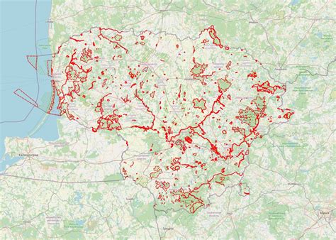 Žemėlapis su Natura 2000 teritorijomis Lietuvoje