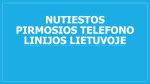 Vario telefono linijos