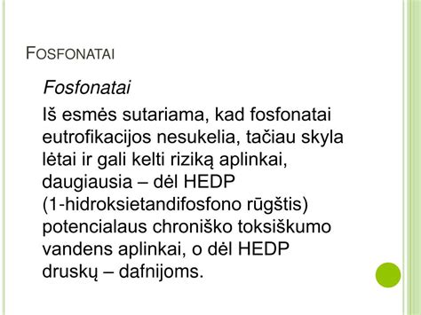 Fosfatų poveikis vandens telkiniams