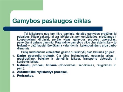 Salyklo gamybos proceso schema