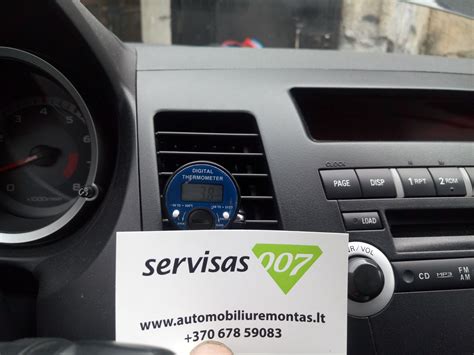 Schematinis kondicionieriaus sistemos vaizdas automobilyje