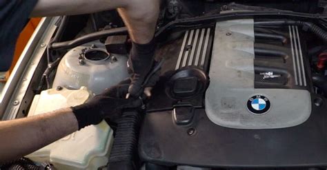 BMW E46 oro filtro dėžutės schema