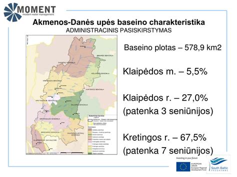 Akmenos-Danės upės baseino žemėlapis