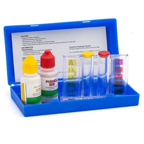 pH test kit for swimming pool